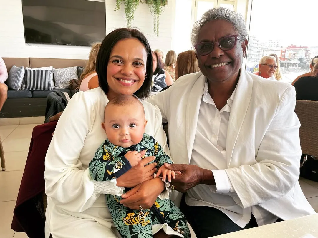 Miranda Tapsell, her daughter Grace and mother Barbara. Photo Instagram/@misstap