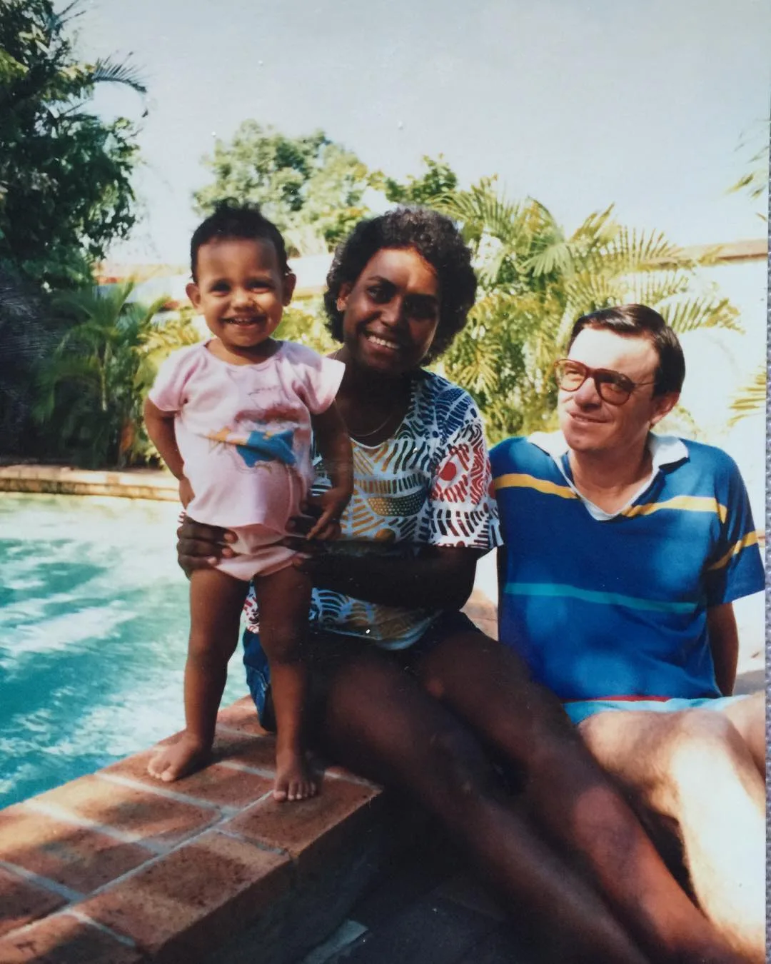 Miranda Tapsell with parents Barbara and Tony Photo Instagram/@misstap