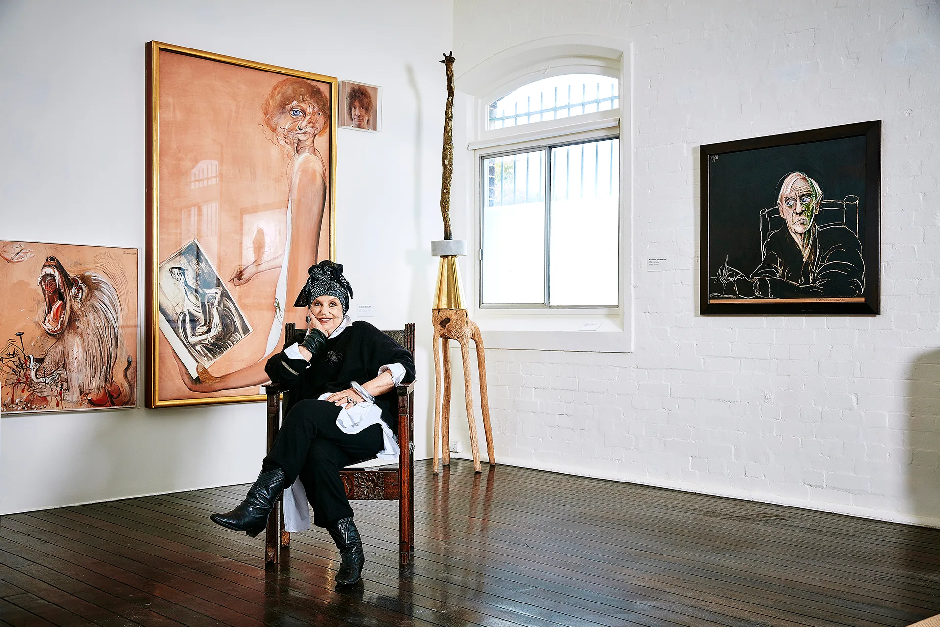 Wendy Whiteley in the Brett Whiteley studio Photography by Scott Hawkins. Styling by Mattie Cronan.