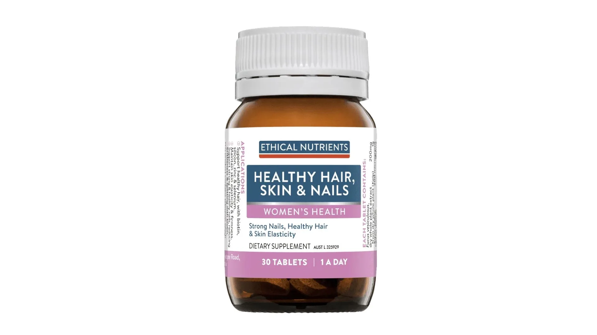 Ethical Nutrients Healthy Hair, Skin & Nails 30 Tablets - hair growth supplements