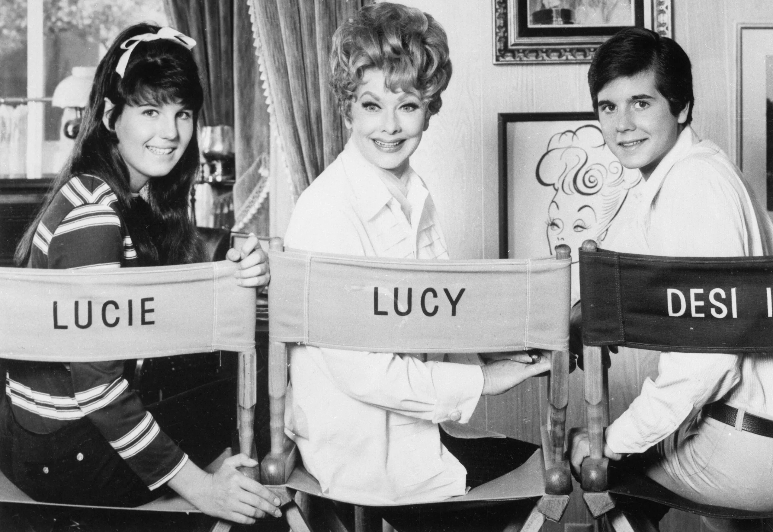 (Original Caption) This season TV viewers will have the opportunity to see Lucille Ball teamed up with her youngsters, Lucie(left), and Desi(right) as the two play the roles of daughter and son on her revamped series. The youngsters are splendid and the threesome may rival the success of Ozzie and Harriet Nelson who managed a successful show including their own children.