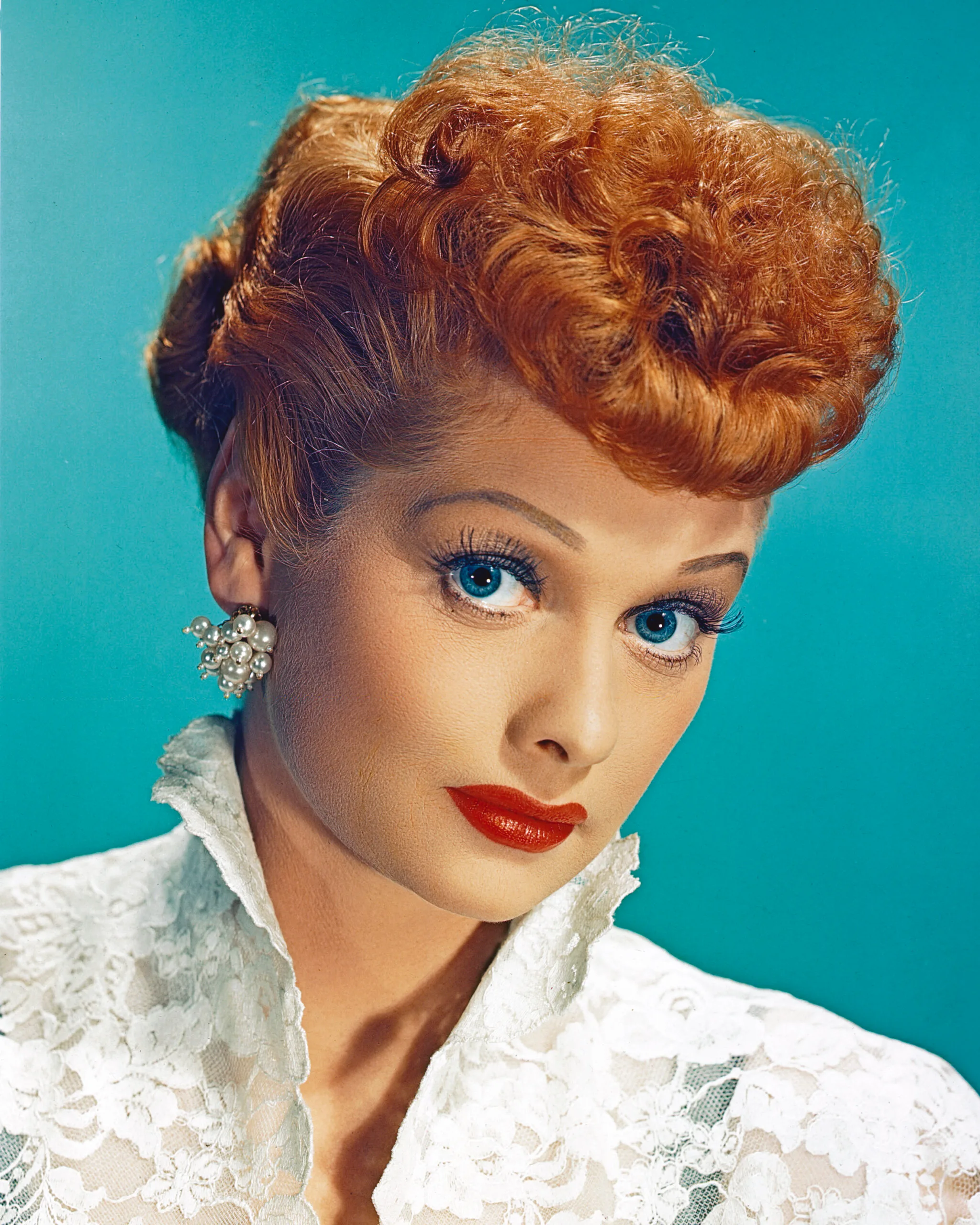 American actress Lucille Ball (1911 - 1989) as Lucy Esmeralda MacGillicuddy Ricardo in the popular TV series 'I Love Lucy', circa 1955. (Photo by Silver Screen Collection/Hulton Archive/Getty Images)