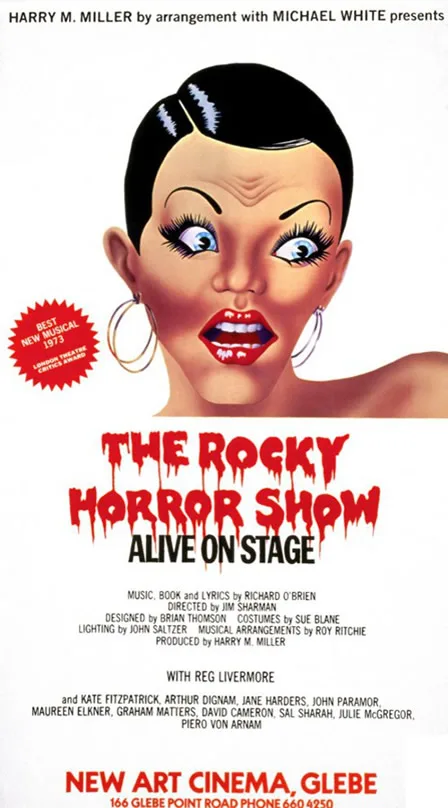 Original poster from the first Sydney showing of The Rocky Horror Show. Photo supplied and used with permission. 