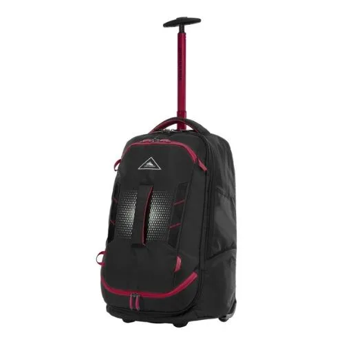High Sierra Composite V4 Wheeled Duffle 56cm In Black/Red - weekend sport essentials