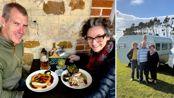 Julie Goodwin on the road: Mick and Julie explore Hahndorf and West Beach