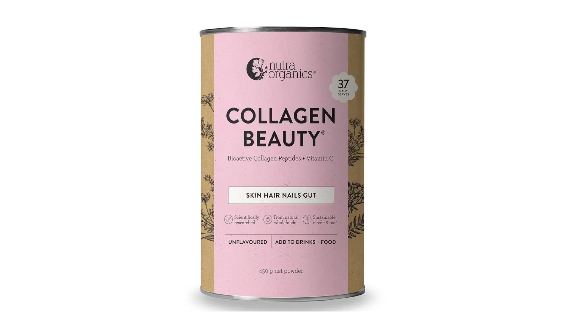 Nutra Naturals Collagen Beauty Powder Unflavoured 450g