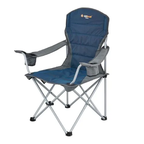 OzTrail Deluxe Arm Chair - Blue