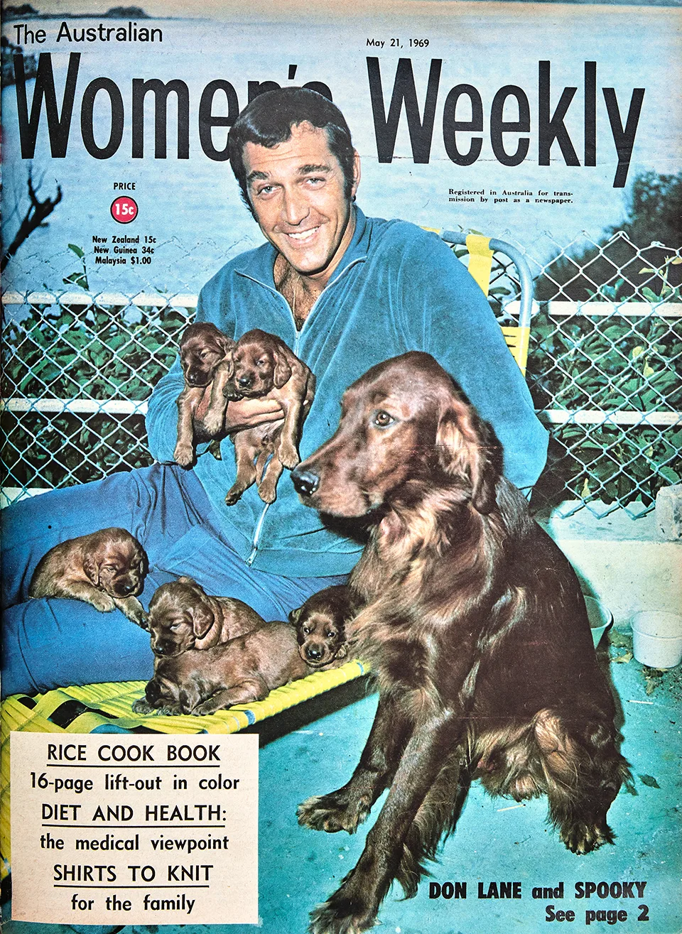 Don Lane on the cover of The Australian Women's Weekly in 1969
