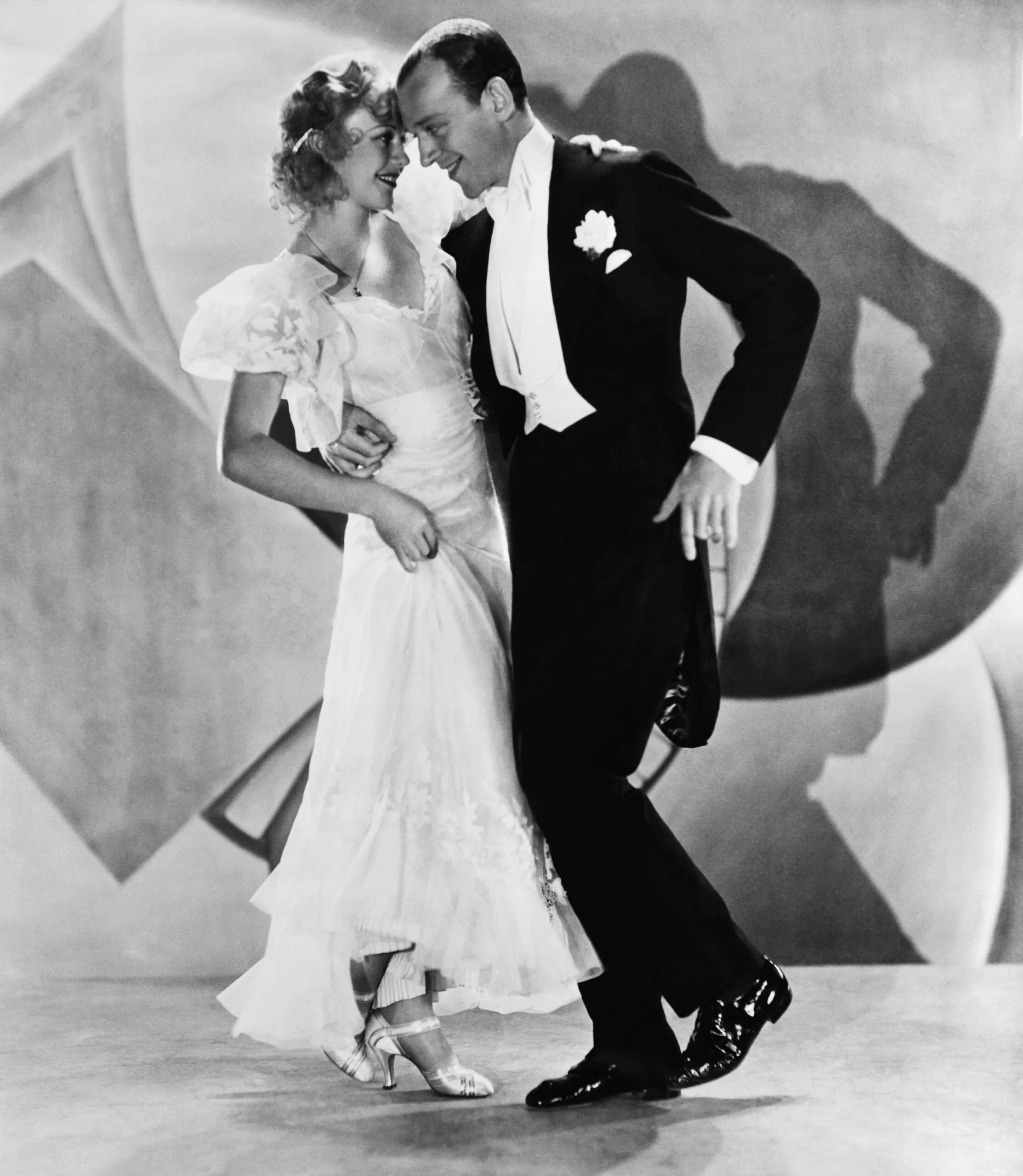 (Original Caption) Fred Astaire and Ginger Rogers dancing in moving picture "Flying Down to Rio." Movie Still.