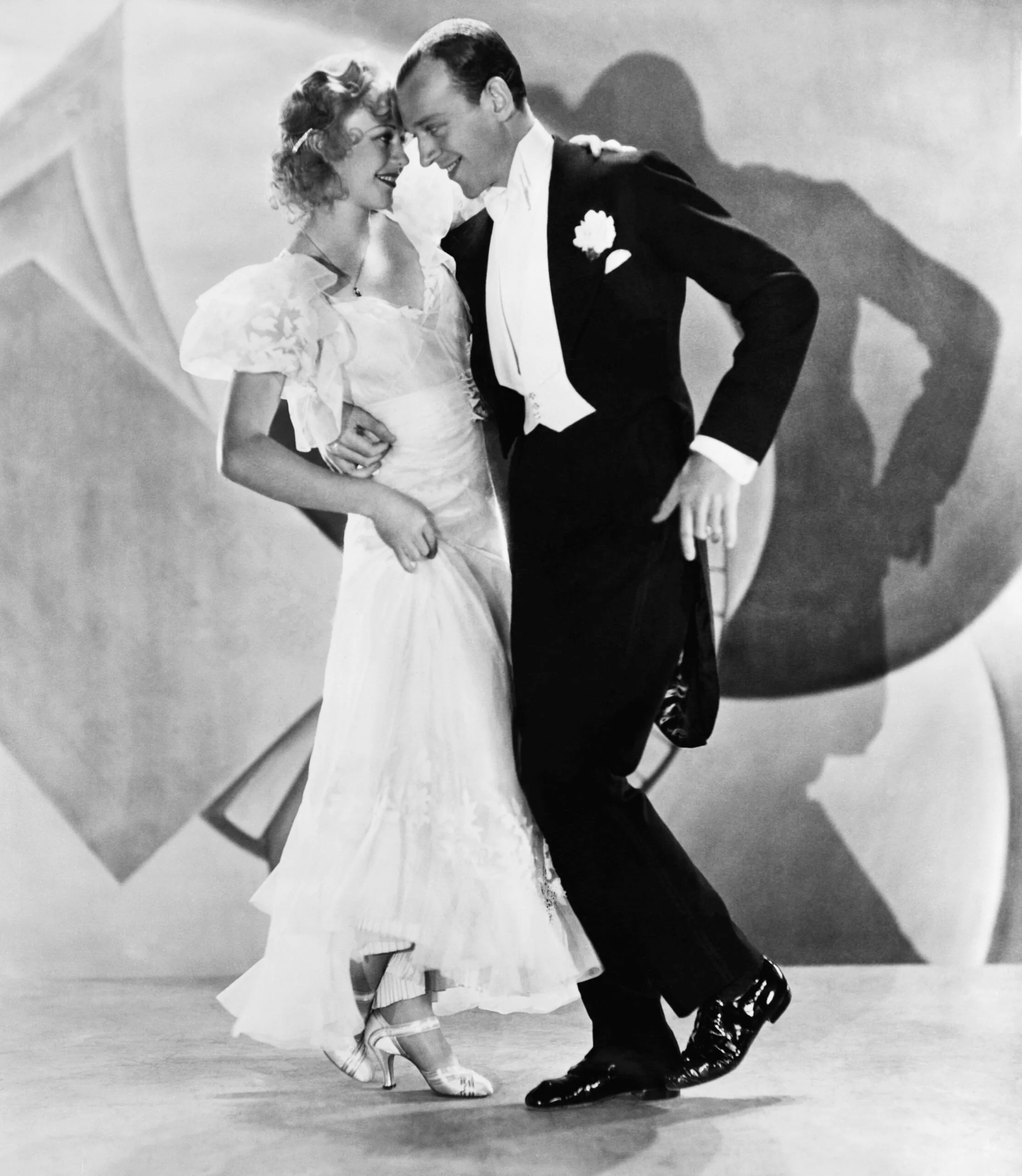 (Original Caption) Fred Astaire and Ginger Rogers dancing in moving picture "Flying Down to Rio." Movie Still.