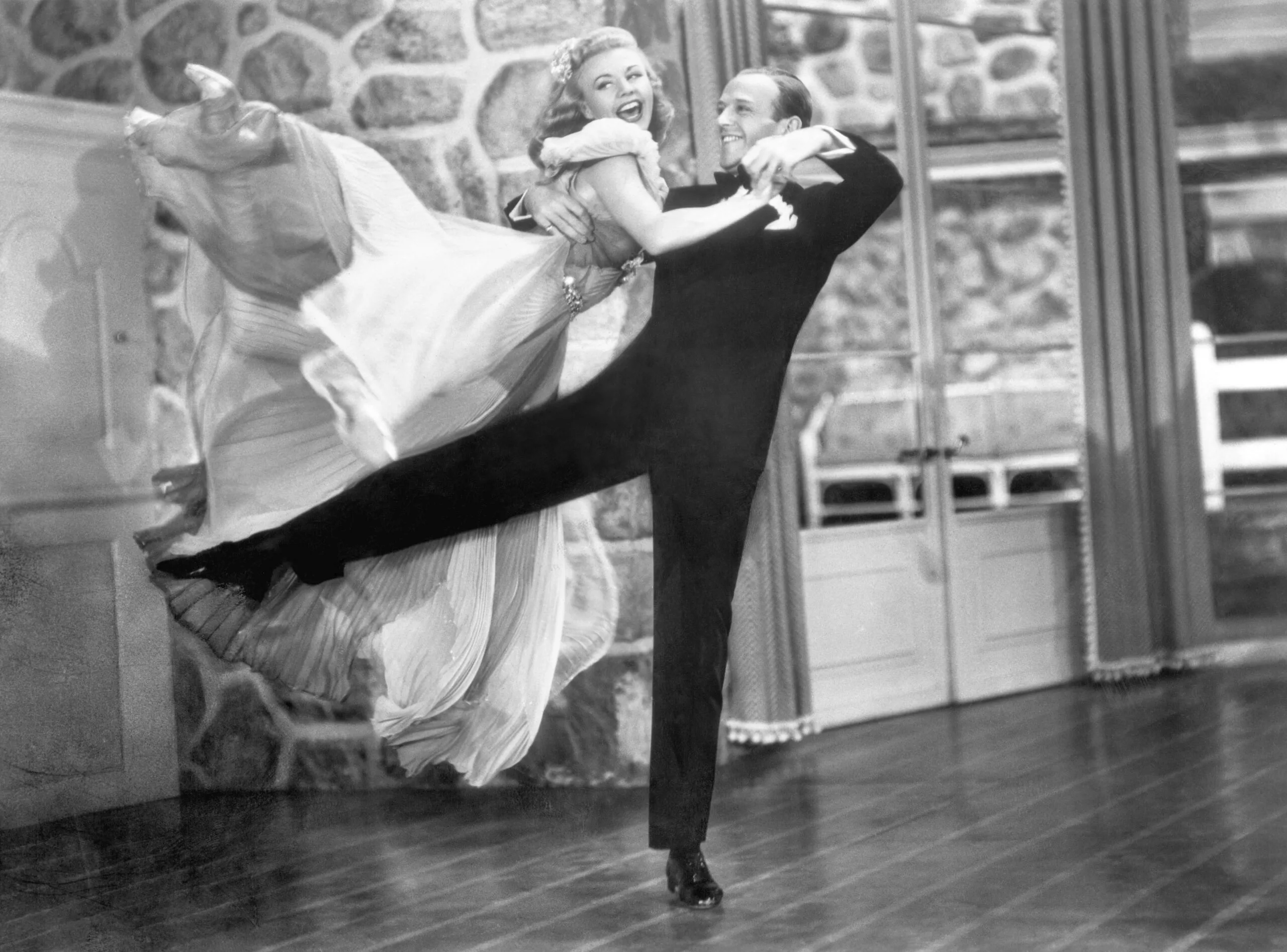 (Original Caption) Ginger Rogers and Fred Astaire in a scene from Carefree, an RKO Radio Picture.