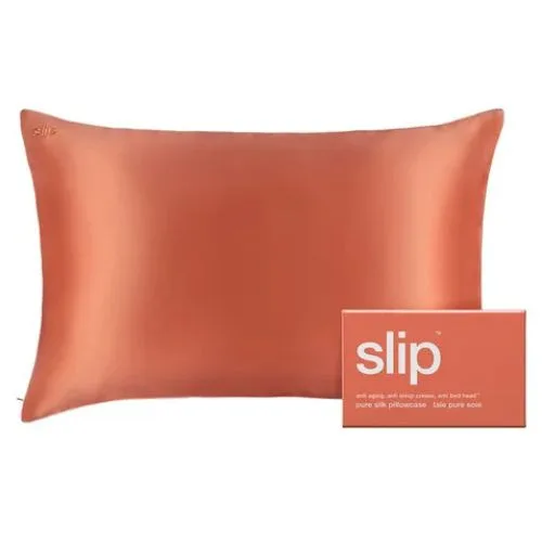 Pure Silk Queen Size Pillowcase Coral Sunset