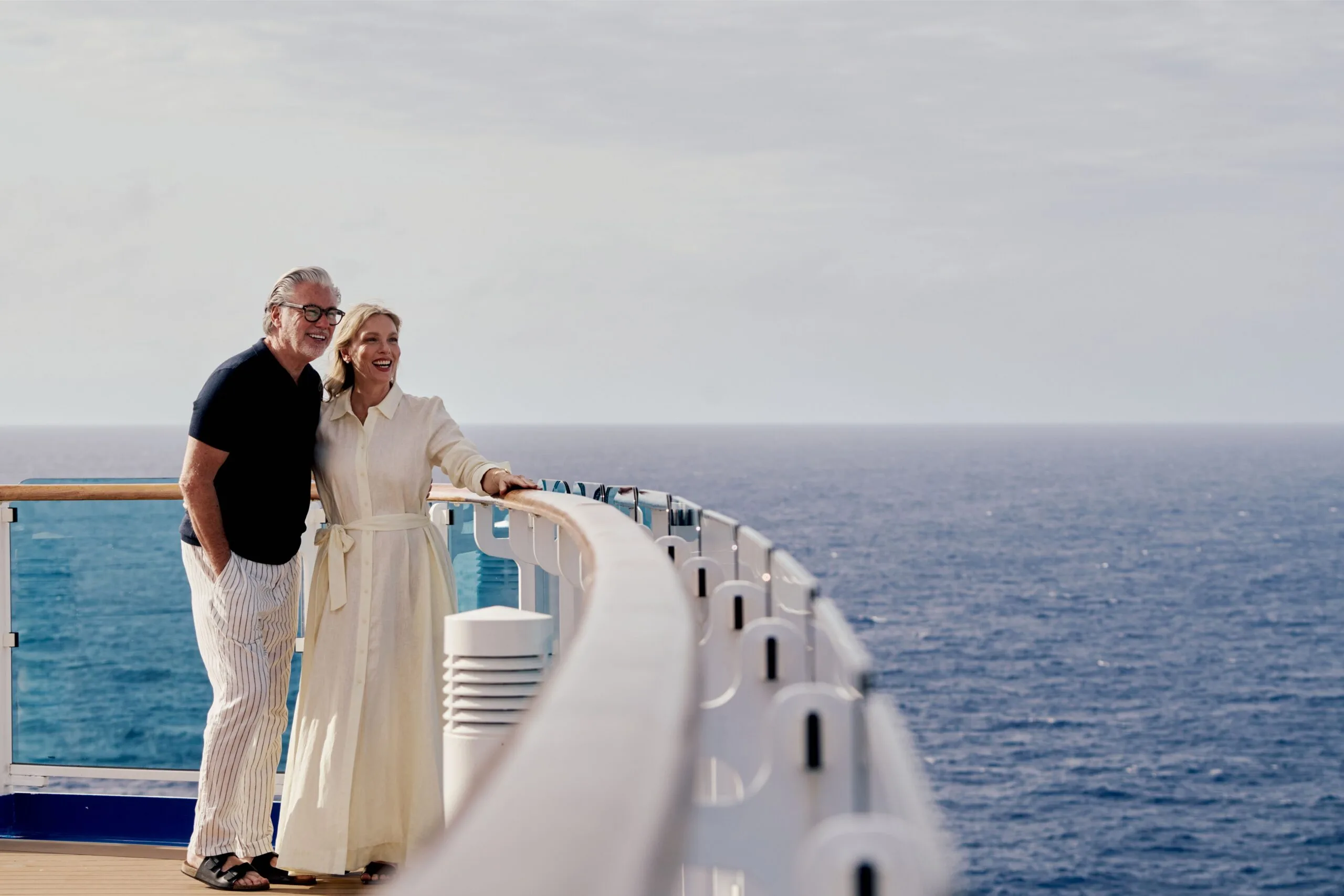 husband and wide on holiday
