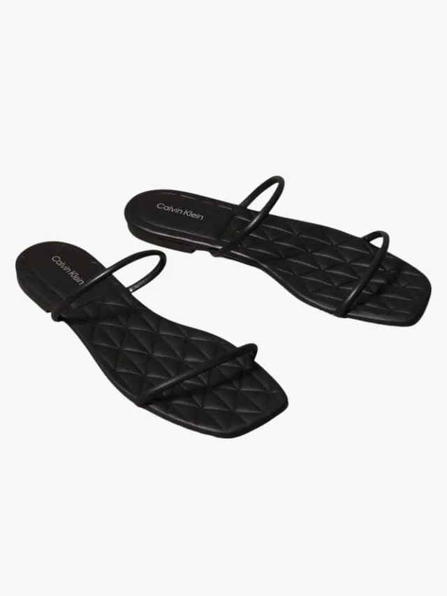 Calvin Klein Square Flat Quilted Sandal best comfortable sandals