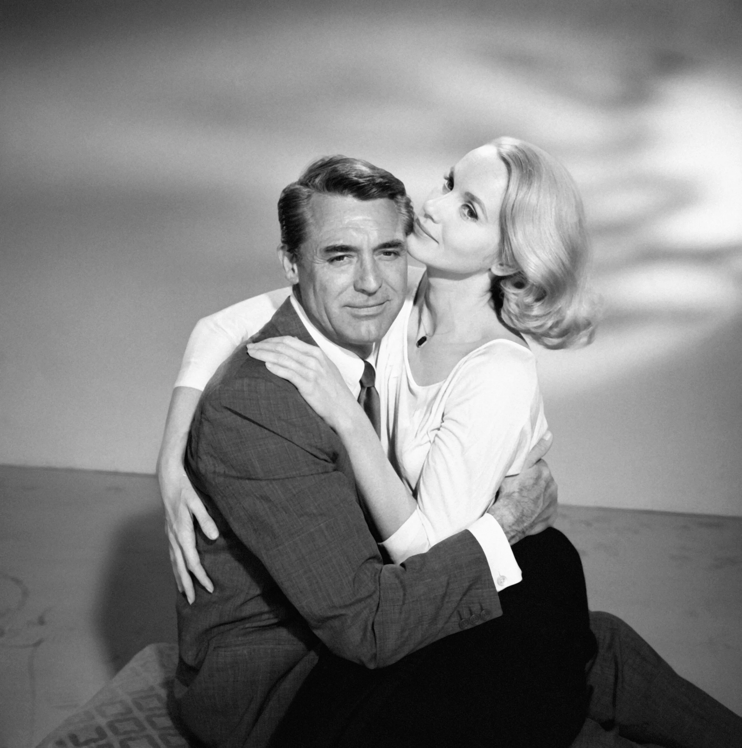 North By Northwest Cary Grant and Eva Marie Saint in publicity portrait for the 1959 Alfred Hitchcock thriller. (Photo by Screen Archives/Getty Images)