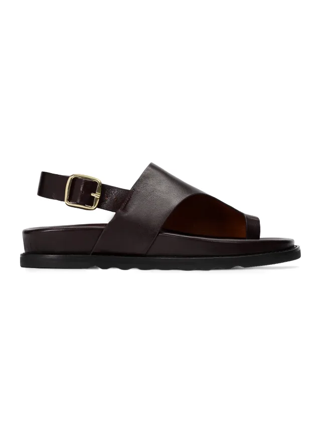 Bared Mango Leather Chunky Sandals best comfortable shoe brands