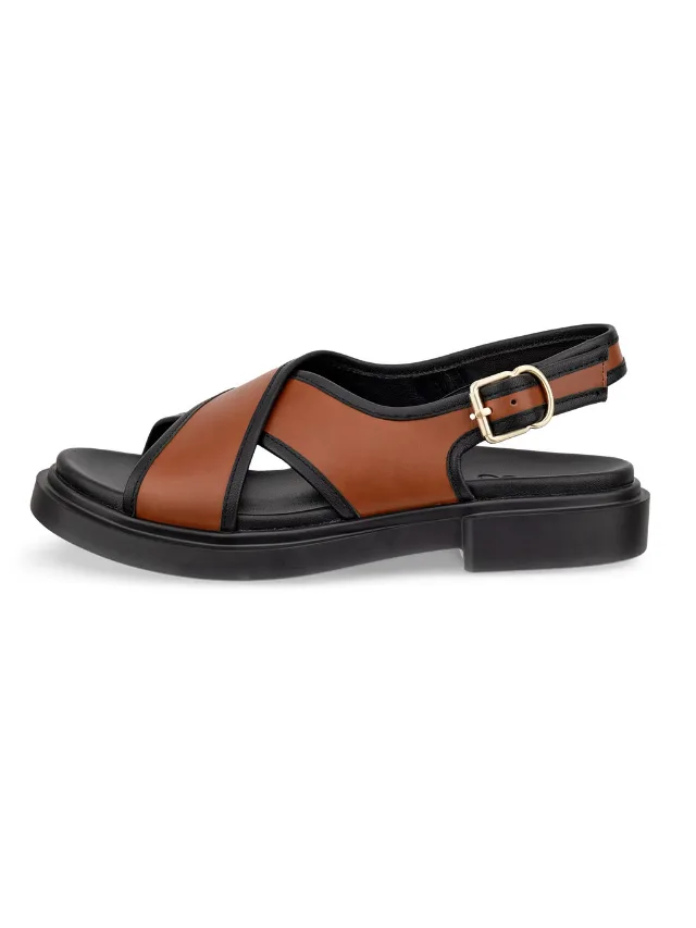 Ecco Metropolo Seoul Women's Leather Sandal best comfortable shoe brands