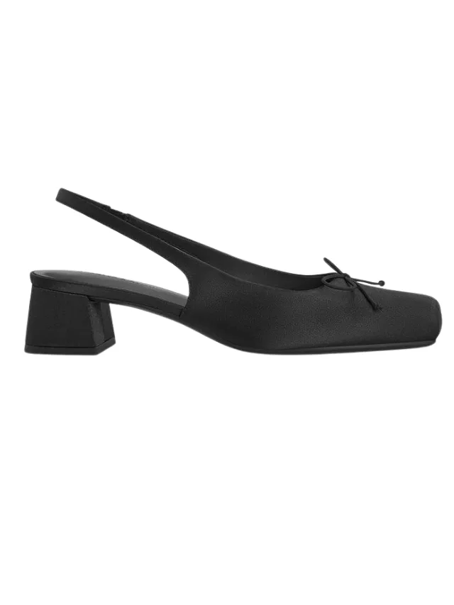 Charles and Keith Sadira Satin Slingback Pumps best comfortable shoe brands