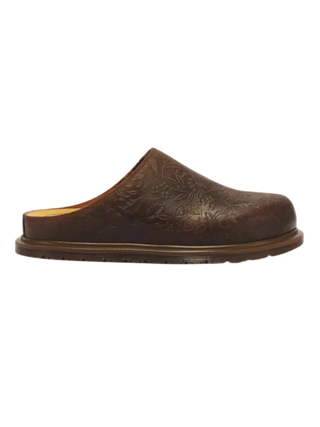 Dr Martens San Emboss Floral Crazy Horse Mule best comfortable shoe brands
