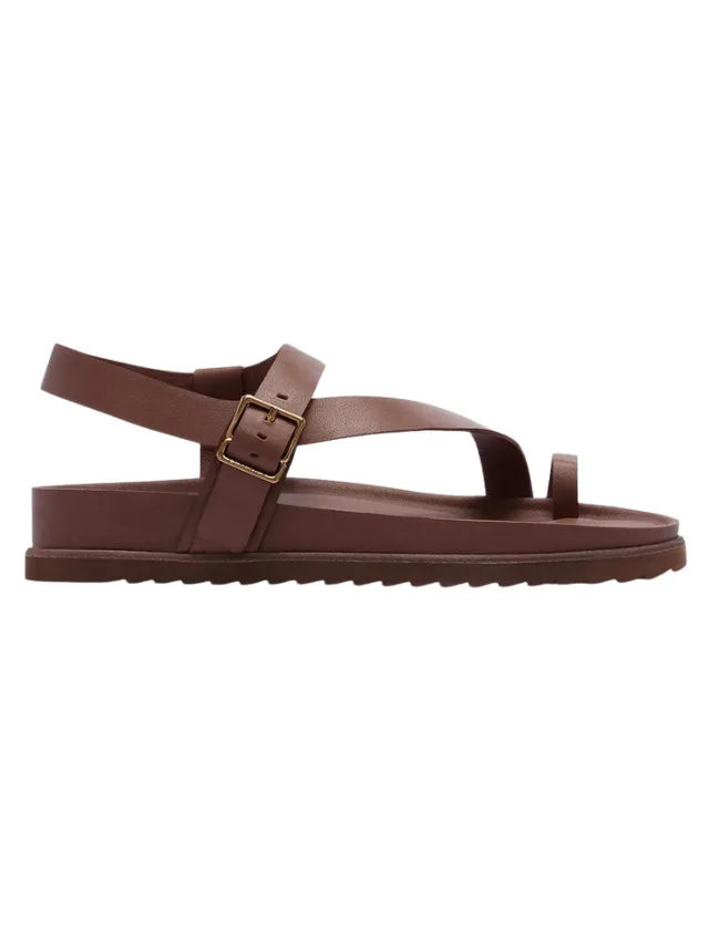 Frankie4 Ren Women's Leather Flat Sandal best comfortable shoe brands