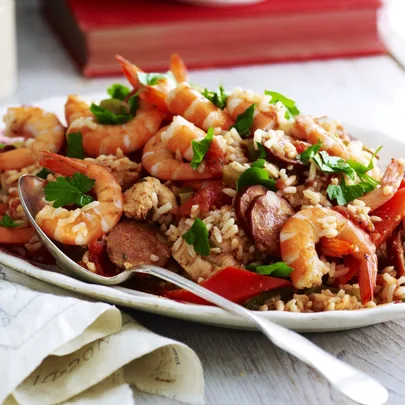 Slow cooker chicken jambalaya