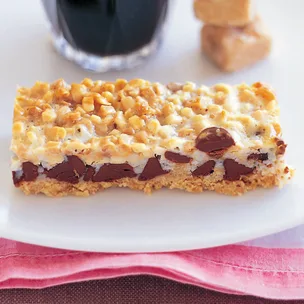 No bowl choc chip slice