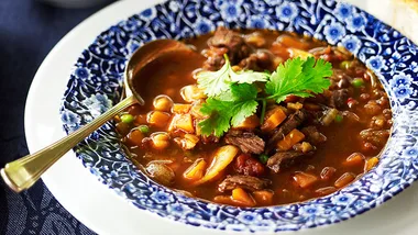 Beef, fennel and vegetable soup