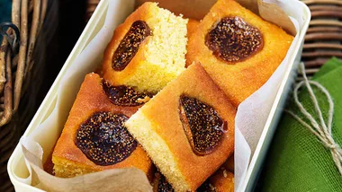 Semolina cake with citrus honey syrup