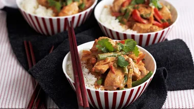 Creamy coconut pork curry