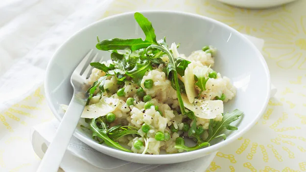 No-stir spring pea risotto