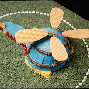 Helicopter cake from Women's Weekly Children's Birthday Cake Book