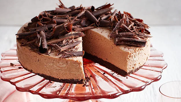 Dark chocolate and peppermint cheesecake