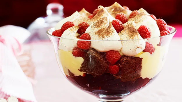 Chocolate raspberry trifle