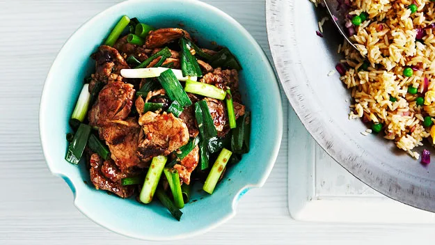 Pork, plum and ginger fried rice