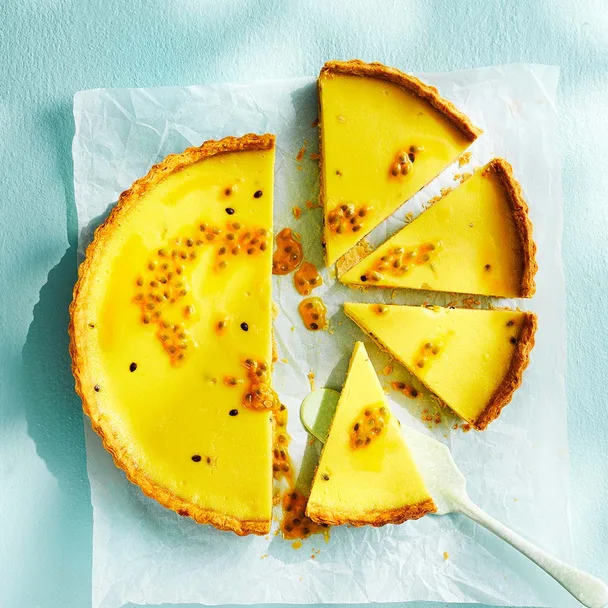 Passionfruit tart