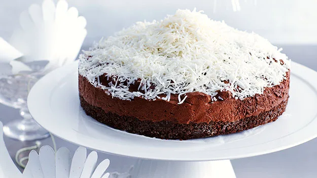 Coconut chocolate mousse cake