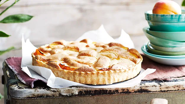 Apricot and rosewater tart