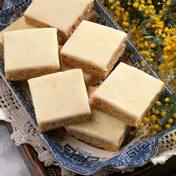 Ginger coconut slice