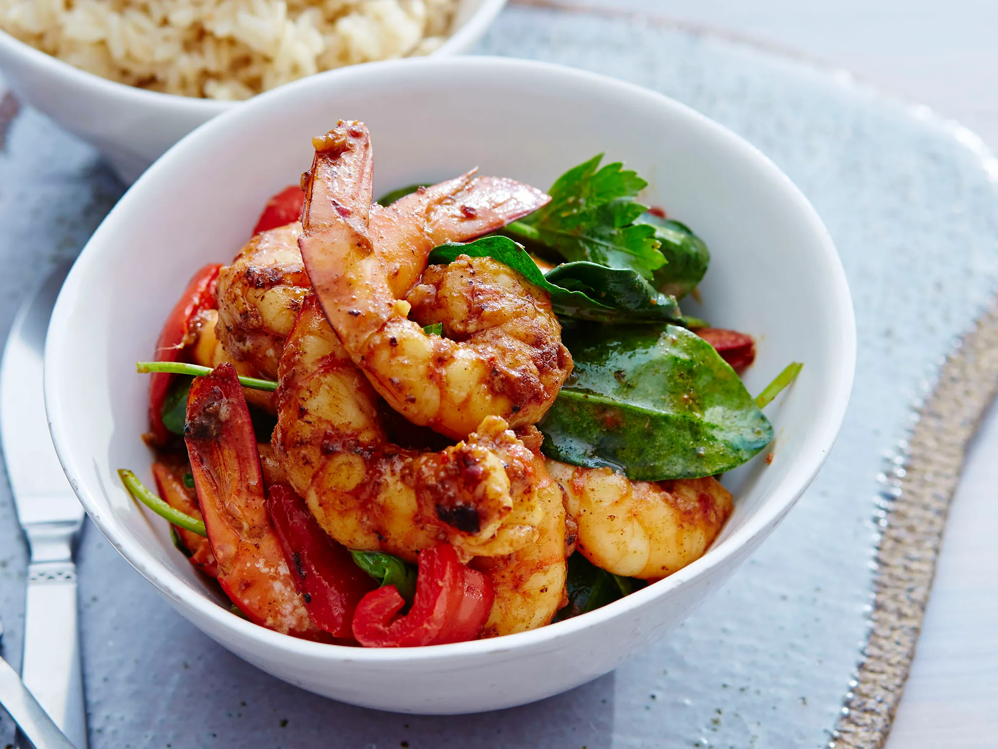 Cajun prawns