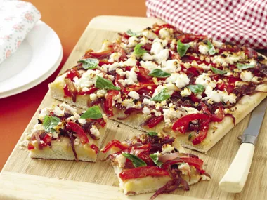 Quick breads - Capsicum and onion focaccia