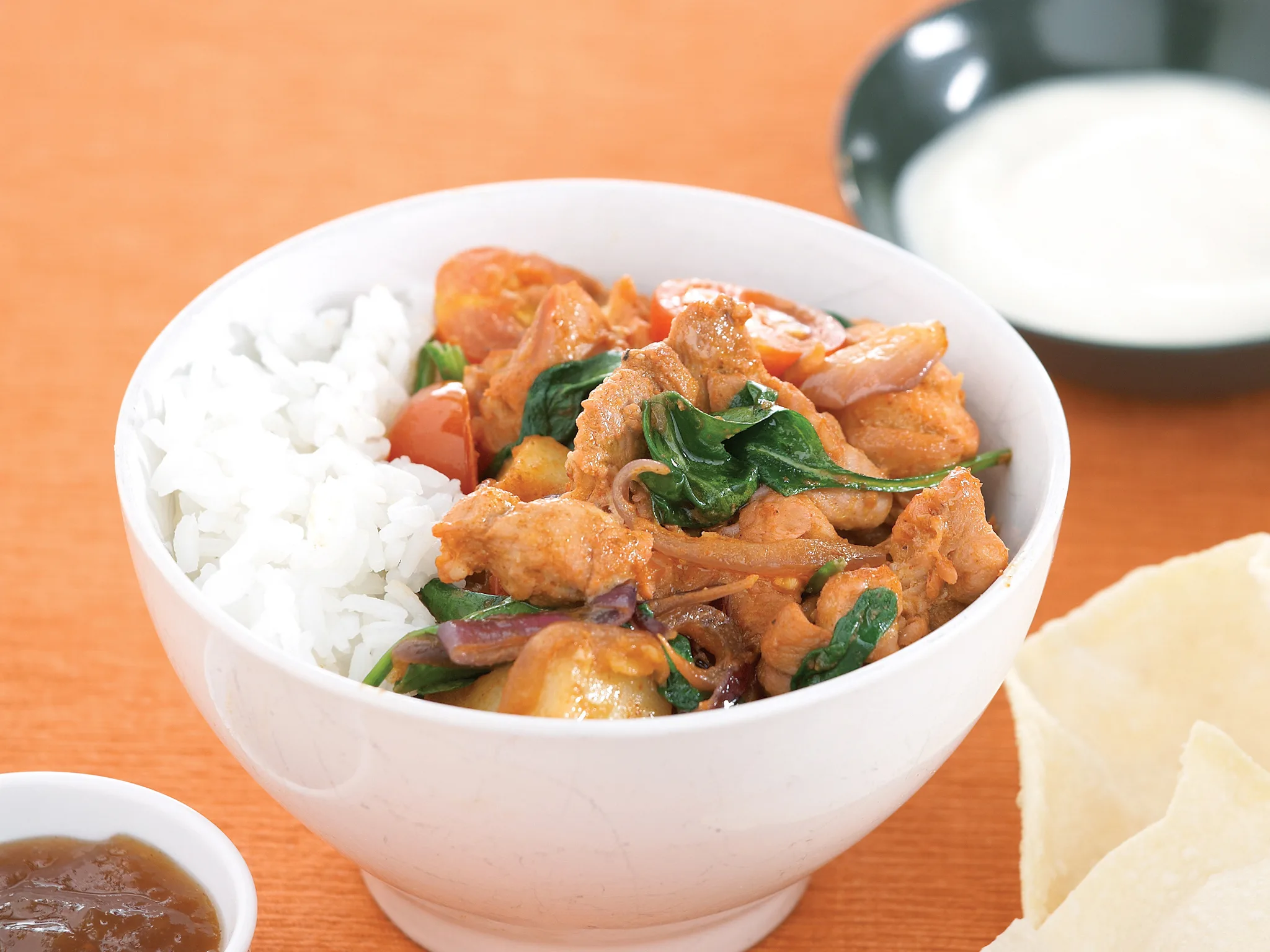 Tandoori Chicken Spinach Stir-fry