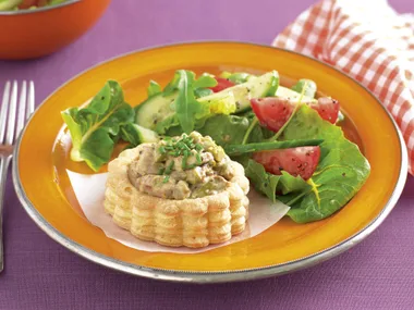 Chicken and asparagus vol-au-vents
