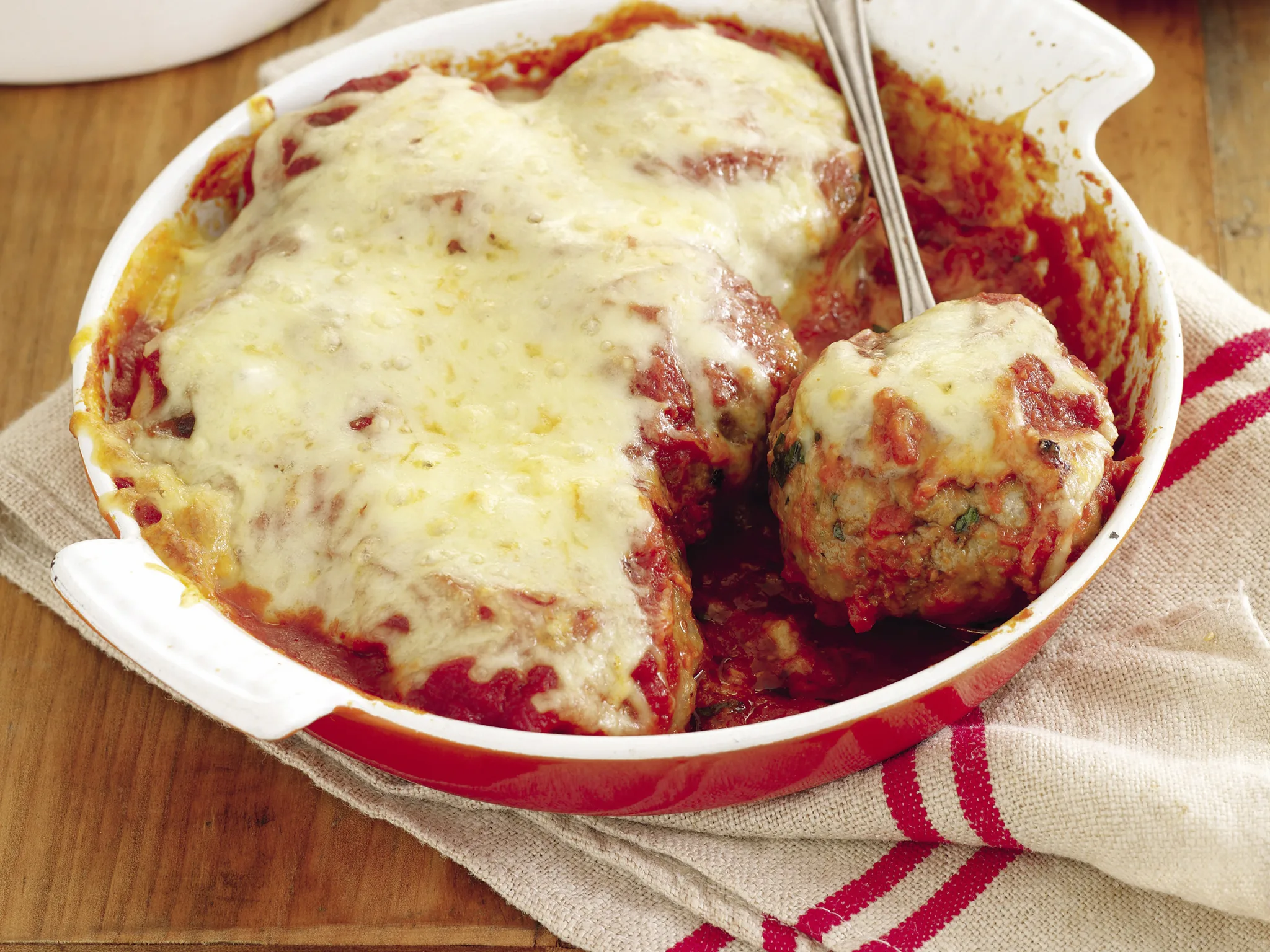 Baked italian rissoles