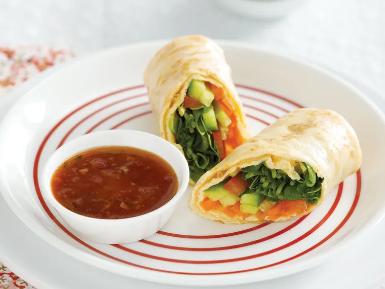 Rice Paper Omelet Rolls