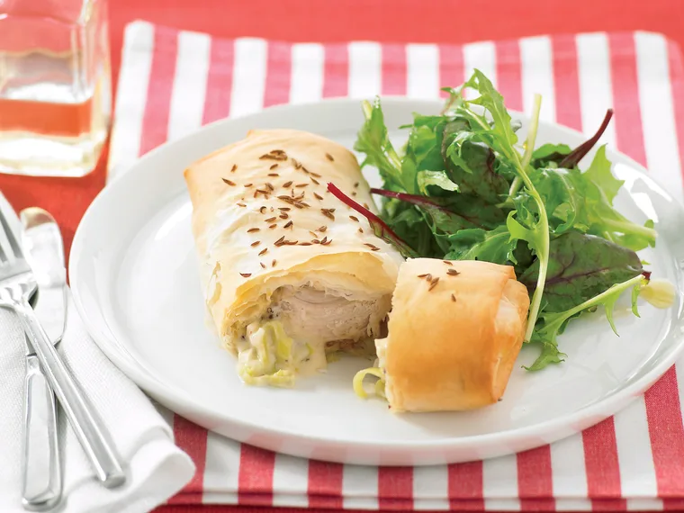Chicken and Leek Parcels