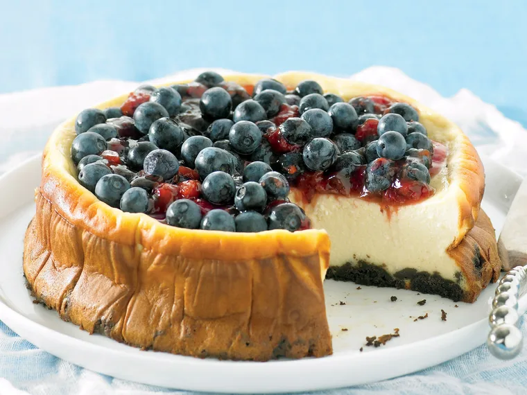 Baked ricotta cheesecake