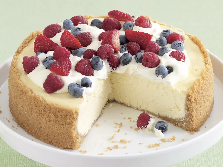 Baked lemon cheesecake