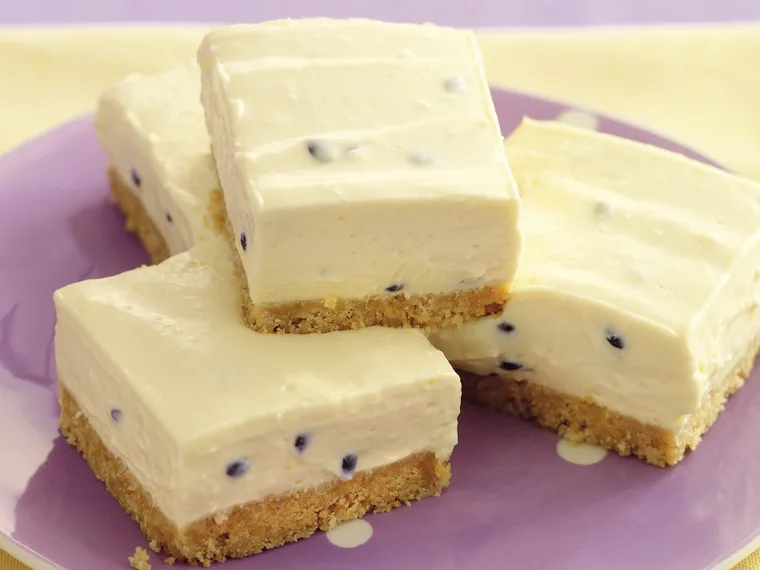 Passionfruit squares