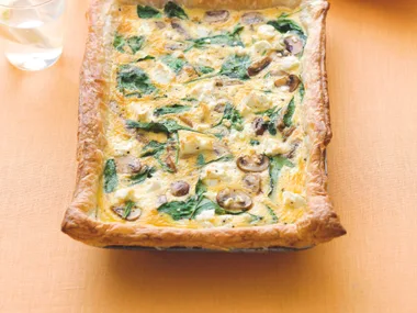 Mushroom and Spinach Quiche