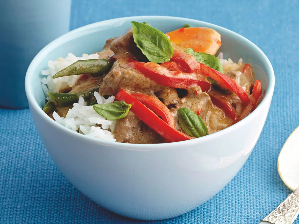 Thai red beef curry